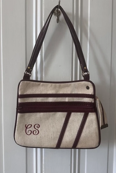 Vintage Preppy CS Monogrammed Canvas Bag Selected by KA.TL.AK