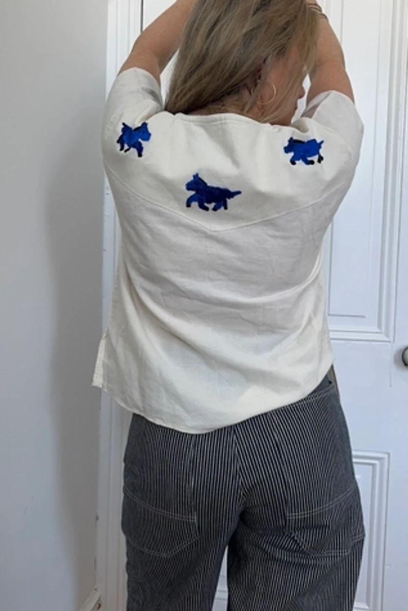 Handmade Embroidered Horse Play Shirt Selected by KA.TL.AK