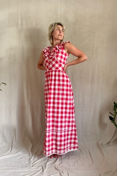 Vintage 1970s Handmade Gingham Dress Selected by Kikos Kloset