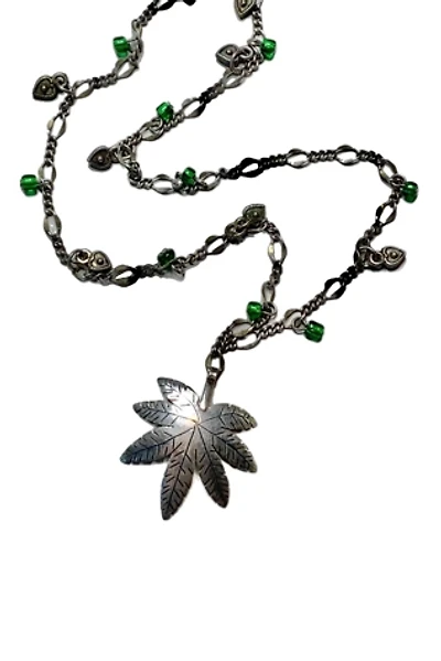 Vintage Sterling Silver Sweet Leaf Necklace Selected by Lux Revival