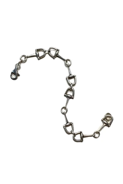 Vintage Sterling Designer Horse Bit Bracelet Selected by Lux Revival