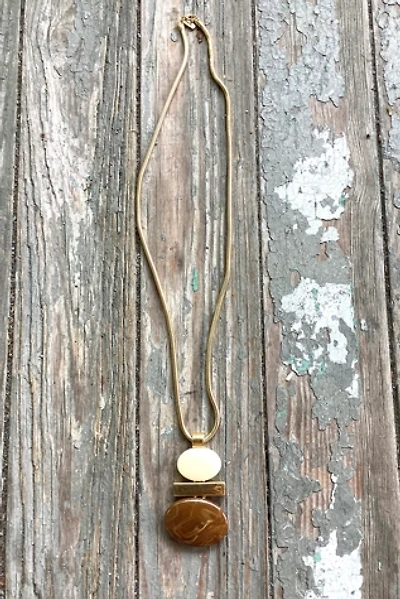 Vintage 1970s Mod Stone Necklace Selected by Cherry
