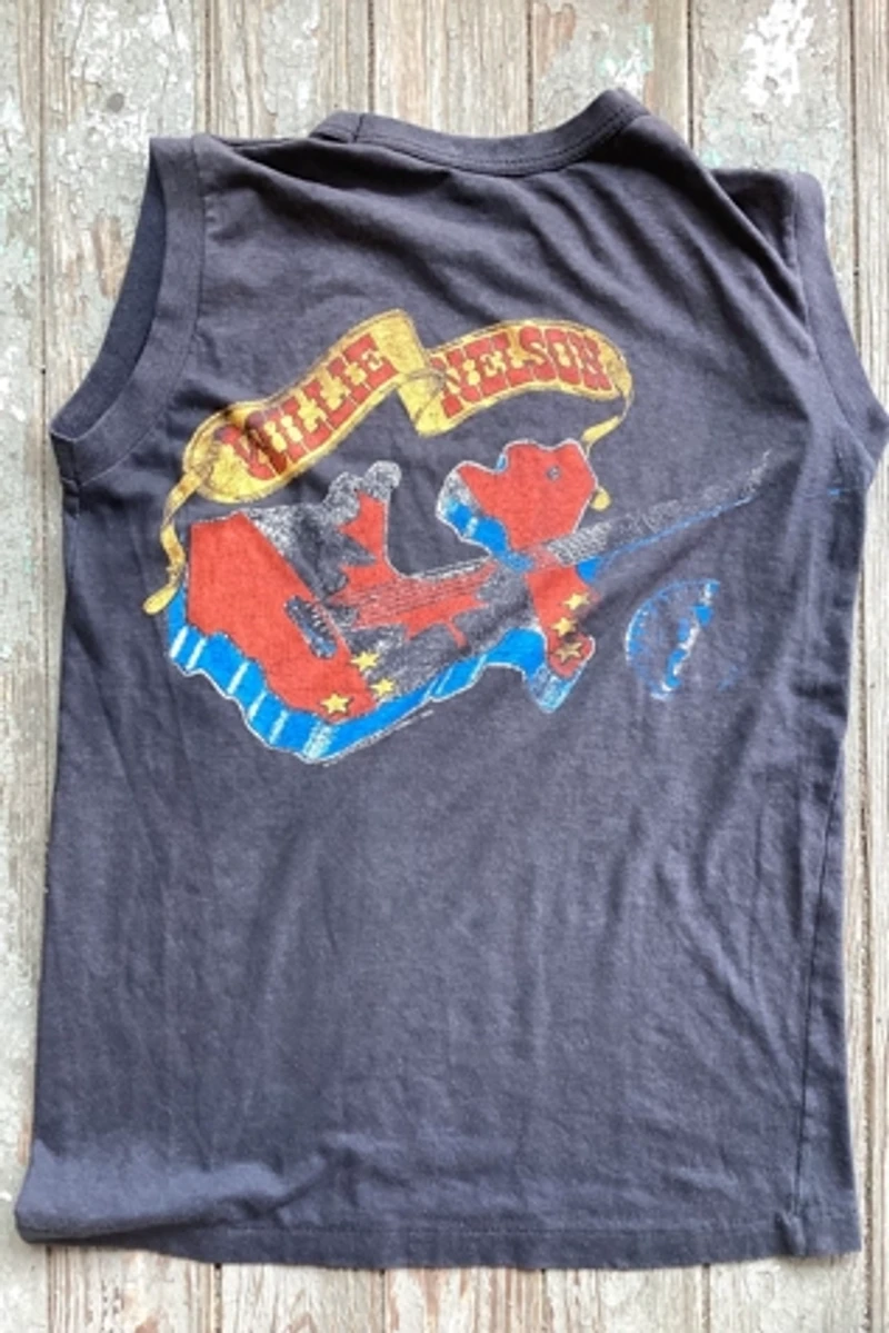 1984 Willie Nelson Sleeveless Tour Tee Selected by Cherry