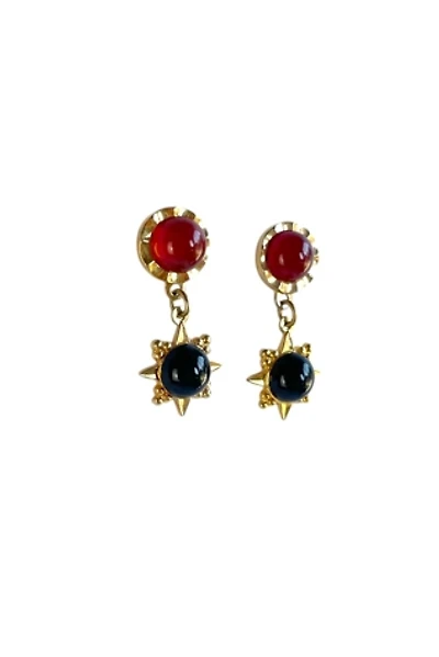 Vintage Dainty Gold Dangle Earrings Selected By Ankh By Racquel