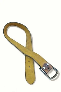 1970's Tooled and Painted Leather Belt Selected by Garbage Soup
