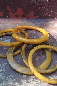 1940's Marbled Bakelite Bracelets Selected by Garbage Soup