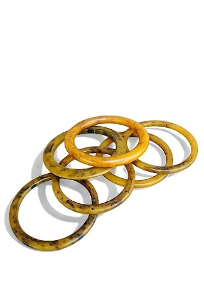 1940's Marbled Bakelite Bracelets Selected by Garbage Soup