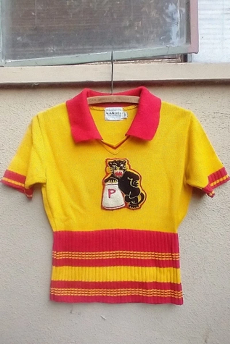 1960's Cheerleader Crop Sweater Top Selected by Garbage Soup