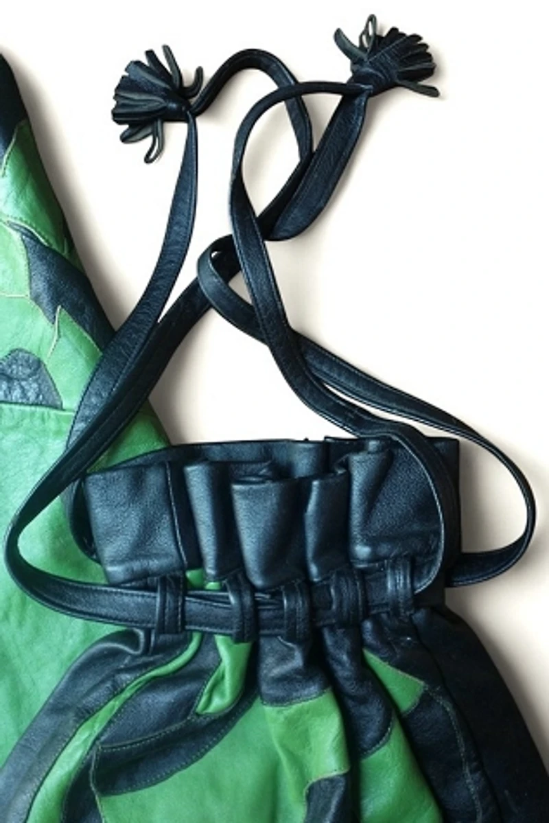 Mr. Rick Patchwork Leather Dress and Bag Selected by Garbage Soup