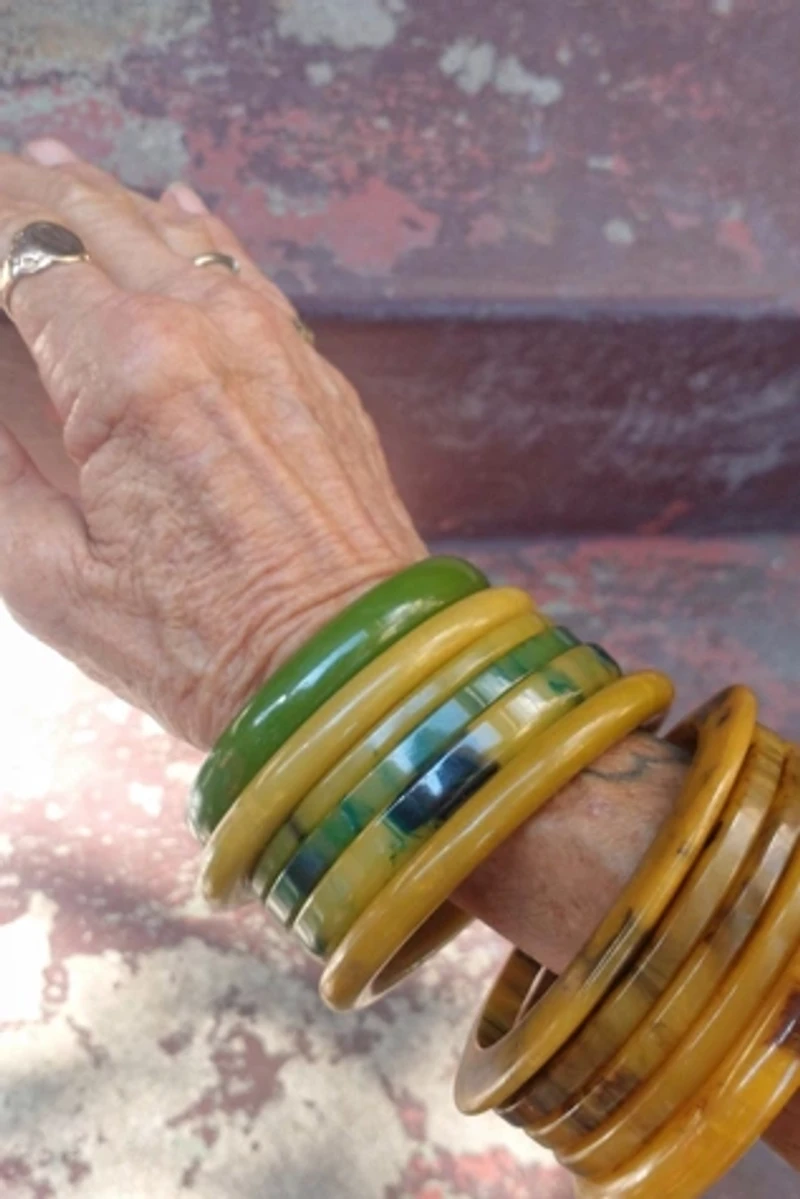 1940's Bakelite Bangle Bracelets Selected by Garbage Soup