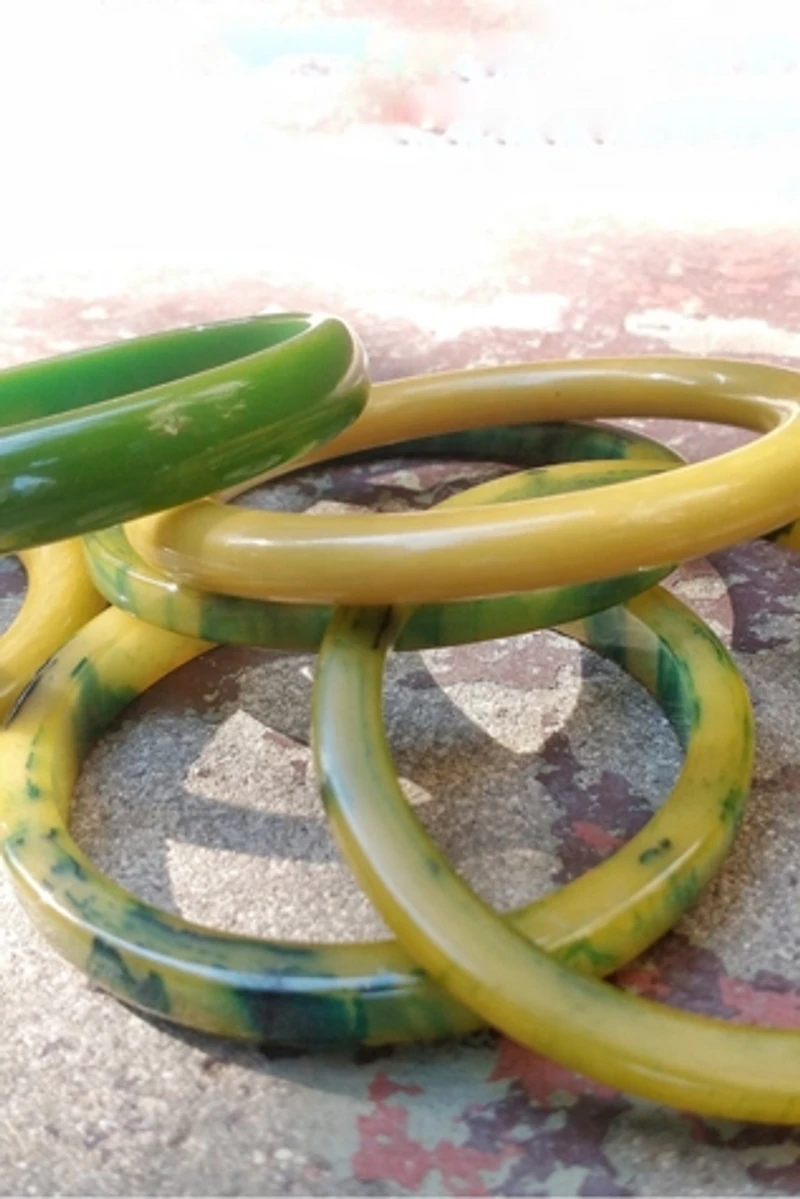 1940's Bakelite Bangle Bracelets Selected by Garbage Soup