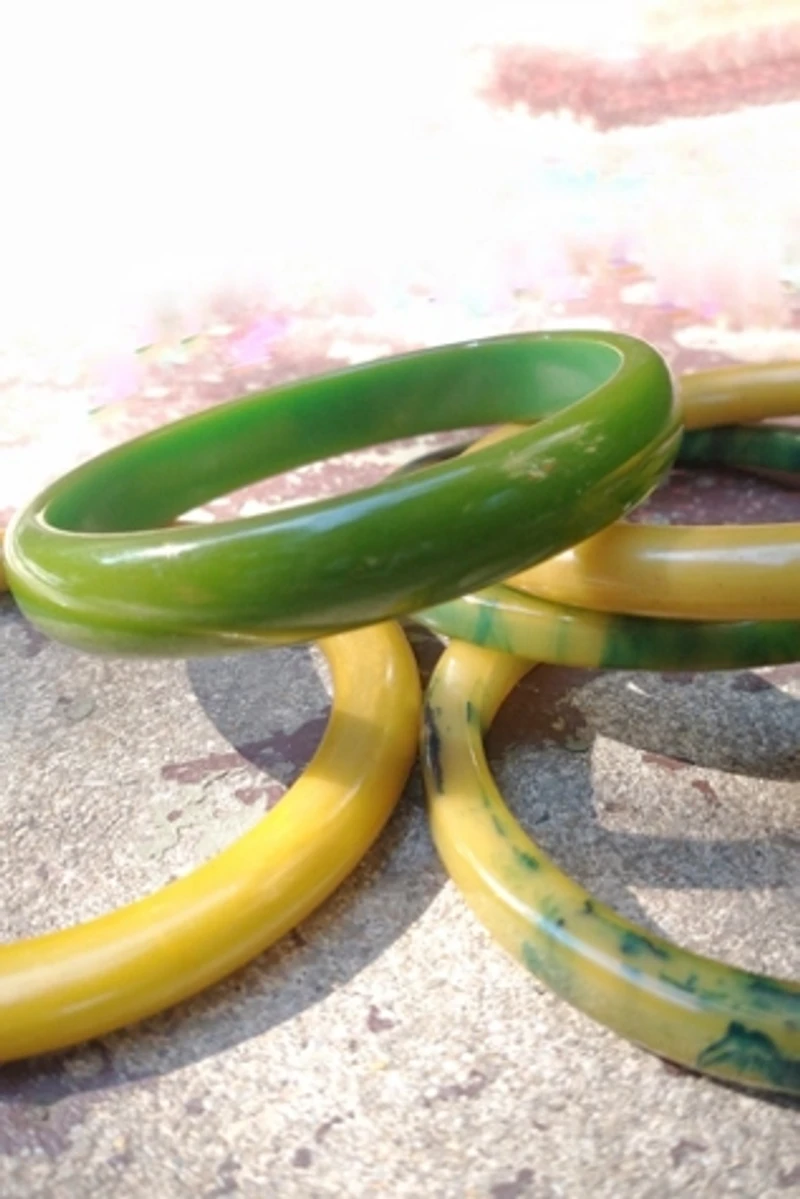 1940's Bakelite Bangle Bracelets Selected by Garbage Soup