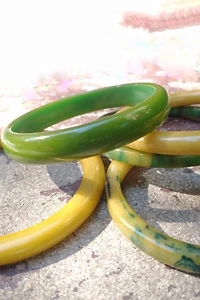 1940's Bakelite Bangle Bracelets Selected by Garbage Soup