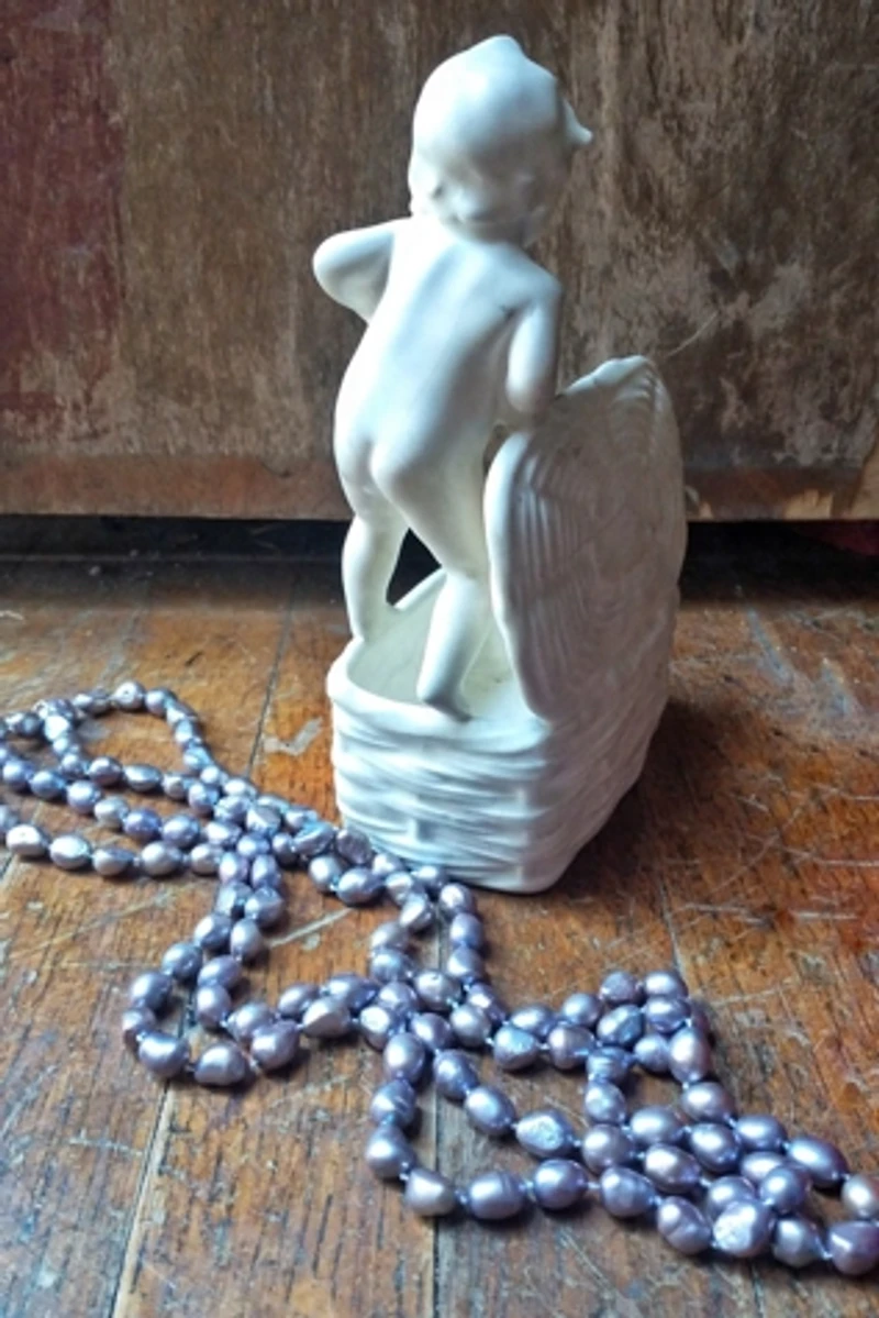 Freshwater Pearl Necklace and Tray Selected by Garbage Soup
