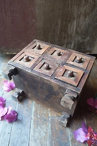 Carved Wooden Trinket Chest Selected by Garbage Soup