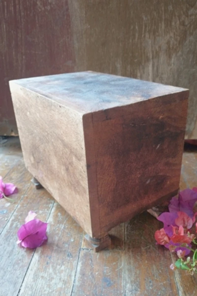 Carved Wooden Trinket Chest Selected by Garbage Soup