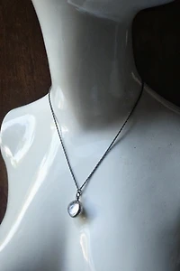 Antique Lucite Photo Orb Necklace Selected by Garbage Soup