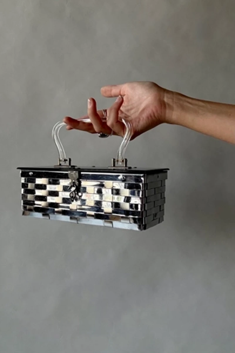 50's Woven Metal Box Purse Selected by Wax Plant