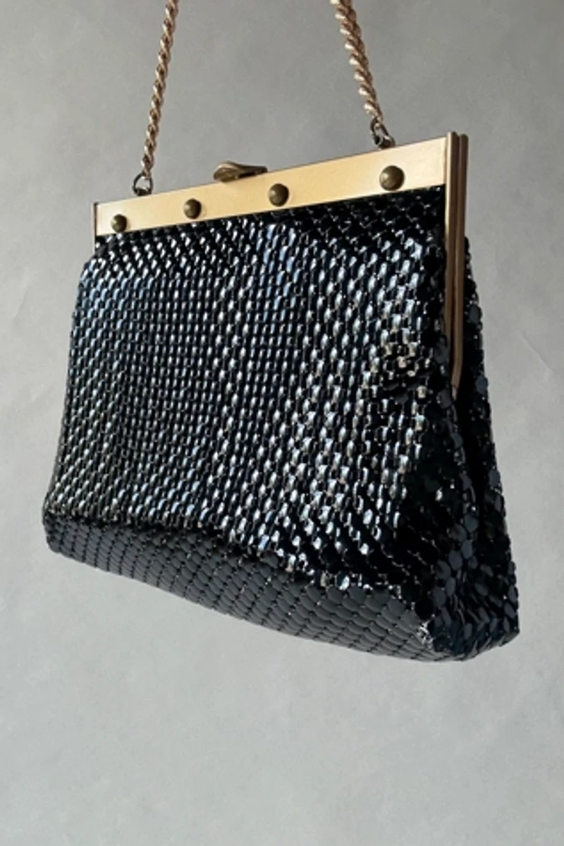 60's Black Mesh Purse Selected by Wax Plant