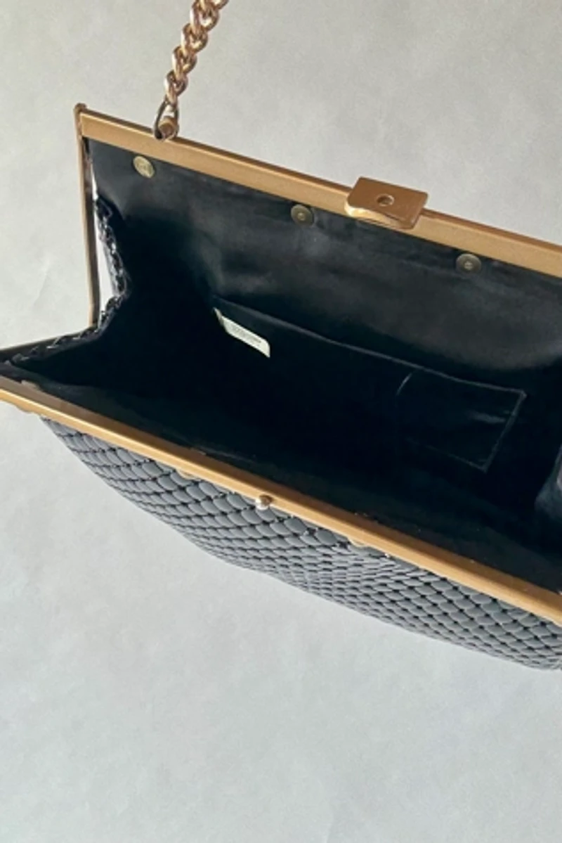 60's Black Mesh Purse Selected by Wax Plant