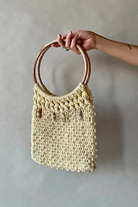 Beaded Macrame Bag Selected by Wax Plant