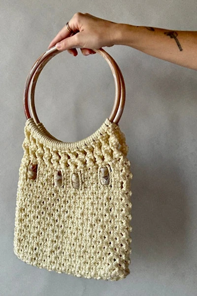 Beaded Macrame Bag Selected by Wax Plant