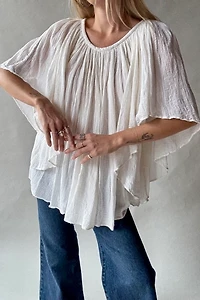 Gauze Angel Wing Blouse Selected by Wax Plant