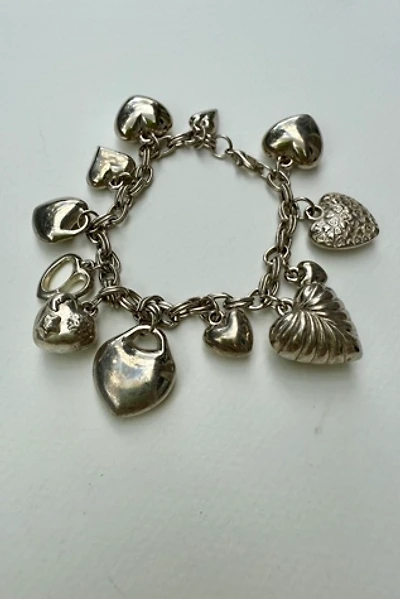 Sterling Silver Heart Charm Bracelet Selected by Wax Plant