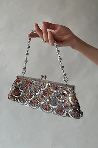 Y2K Silver Sequin Purse Selected by Wax Plant
