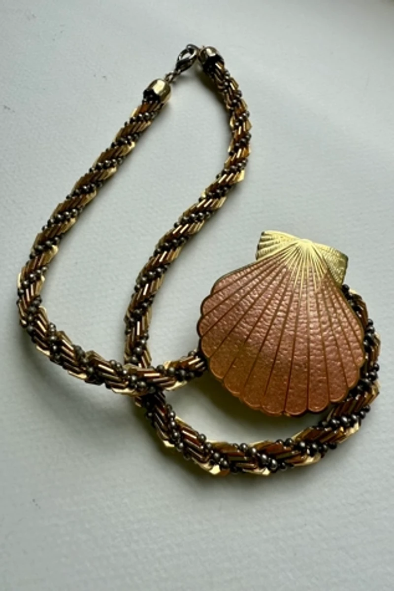 Spiral Chain Seashell Necklace Selected by Wax Plant