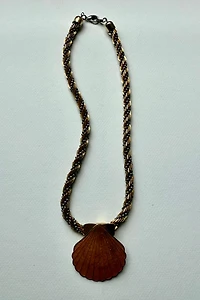 Spiral Chain Seashell Necklace Selected by Wax Plant