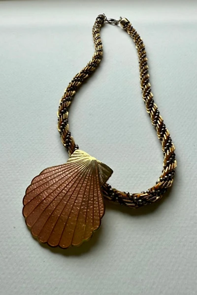 Spiral Chain Seashell Necklace Selected by Wax Plant