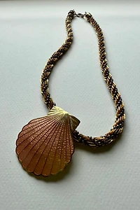 Spiral Chain Seashell Necklace Selected by Wax Plant