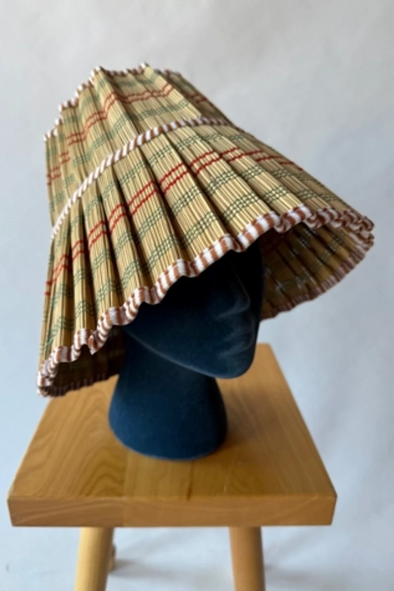 60's Straw Reed Hat Selected by Wax Plant