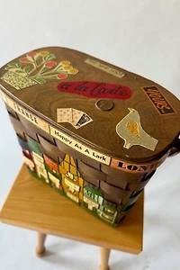 60's Painted Basket Purse Selected by Wax Plant