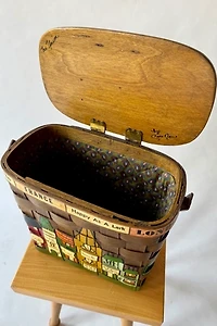 60's Painted Basket Purse Selected by Wax Plant