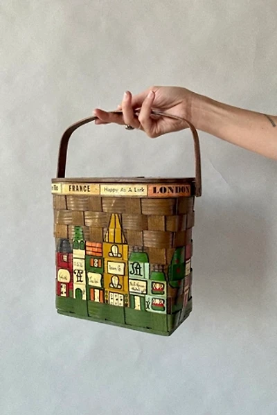 60's Painted Basket Purse Selected by Wax Plant