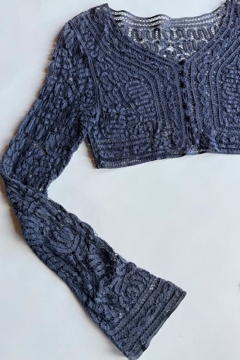 70's Crochet Cropped Blouse Selected by Wax Plant