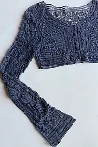 70's Crochet Cropped Blouse Selected by Wax Plant