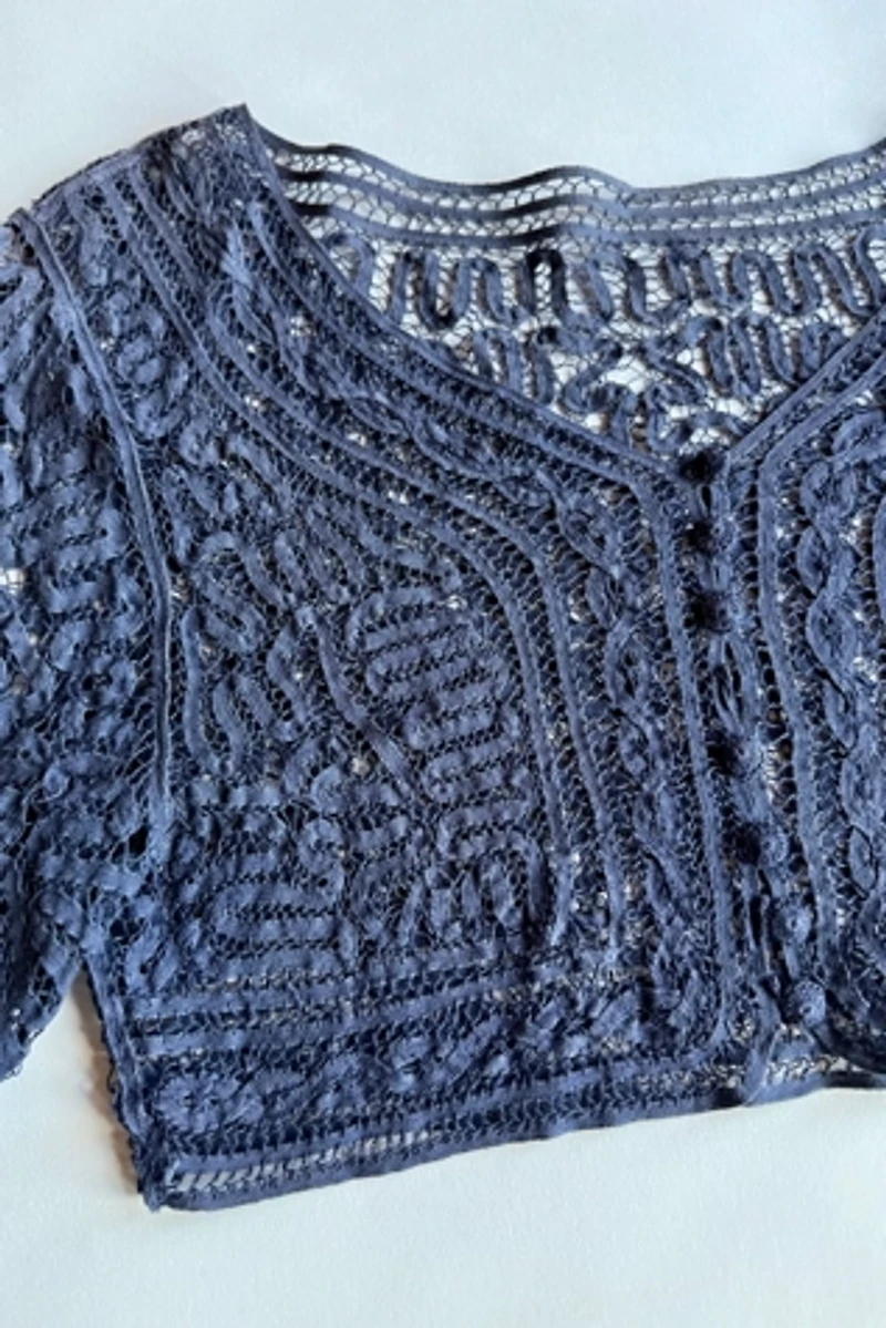 70's Crochet Cropped Blouse Selected by Wax Plant