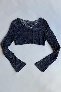 70's Crochet Cropped Blouse Selected by Wax Plant