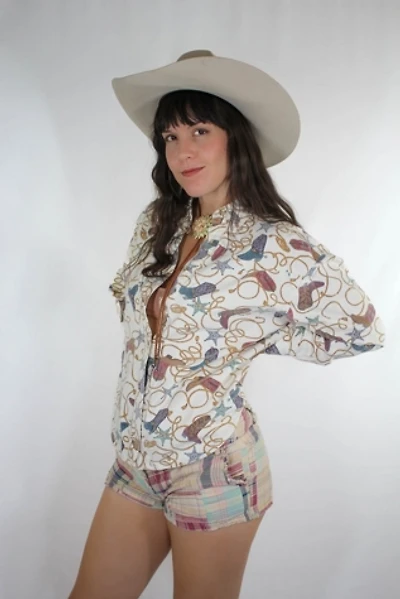 Y2K Vintage Plaid Micro Shorts Selected By Moons + Junes Vintage
