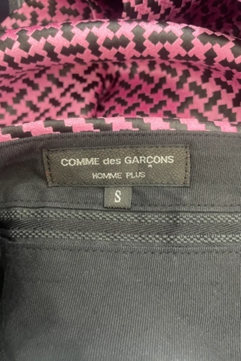 Comme des Garcons Pink and Black Jacquard Shorts Selected by The Curatorial Dept.