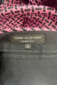 Comme des Garcons Pink and Black Jacquard Shorts Selected by The Curatorial Dept.