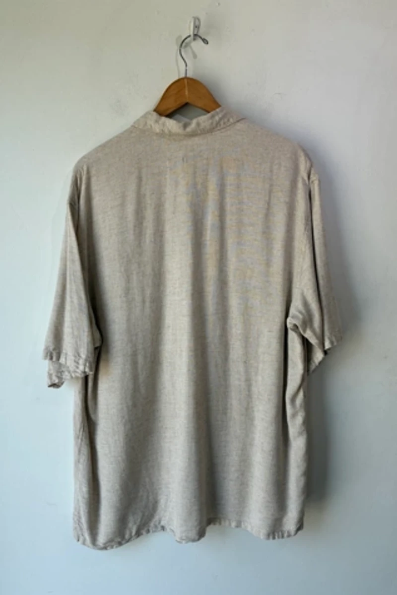 Love Nosara Oatmeal Linen Men's Shirt Selected by The Curatorial Dept.