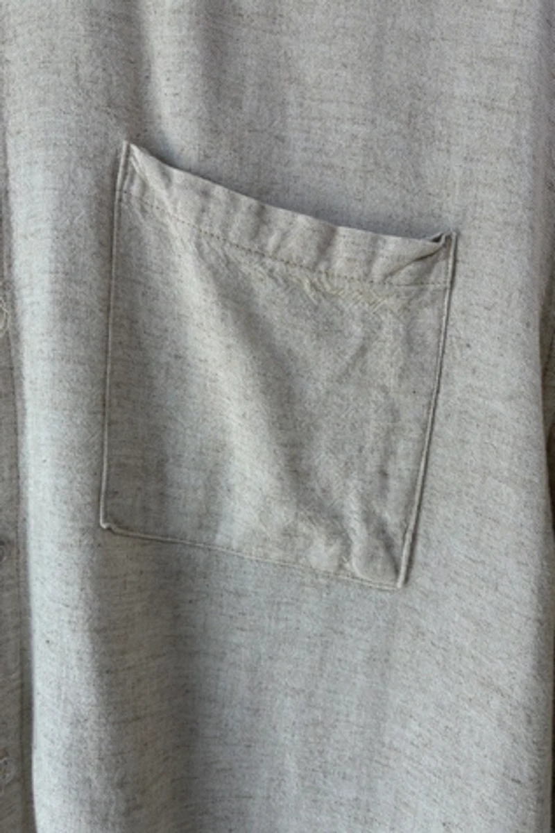 Love Nosara Oatmeal Linen Men's Shirt Selected by The Curatorial Dept.