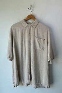 Love Nosara Oatmeal Linen Men's Shirt Selected by The Curatorial Dept.