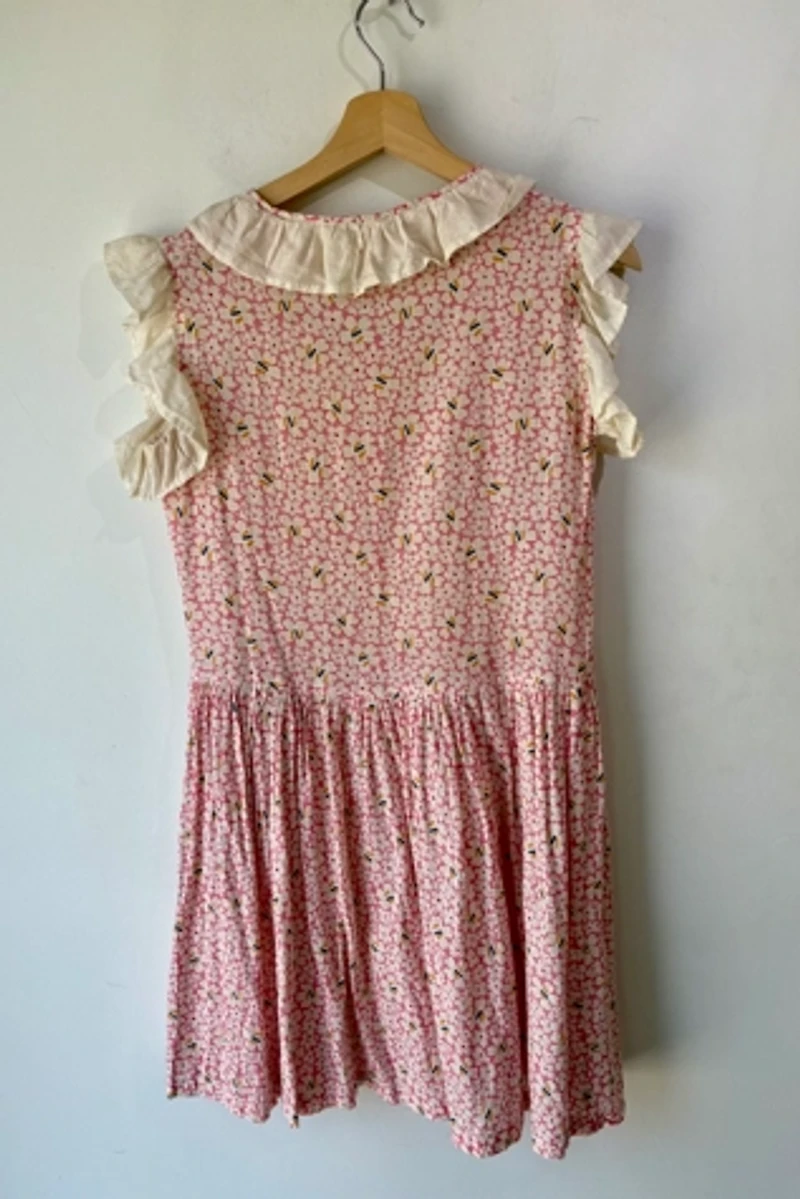 1930s Pink Floral Dress w/ Matching Bloomers Selected by The Curatorial Dept.
