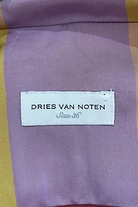 Dries van Noten Lavender Yellow Striped Shirt Selected by The Curatorial Dept.