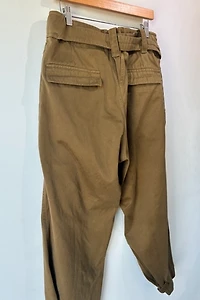 Isabel Marant Olive Belted Pants Selected by The Curatorial Dept.
